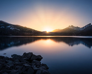Sunrise on lake