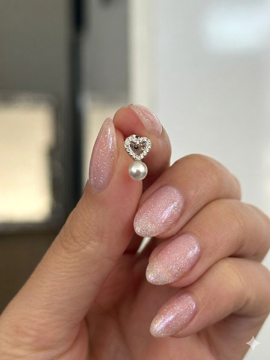 Thumbnail: Pearl Heart Küpe