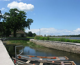 Dr Bell of Wrington Boat dock, lodge and dam at Blagdon: Pioneer of Reservoir Nymph Fly Fishing