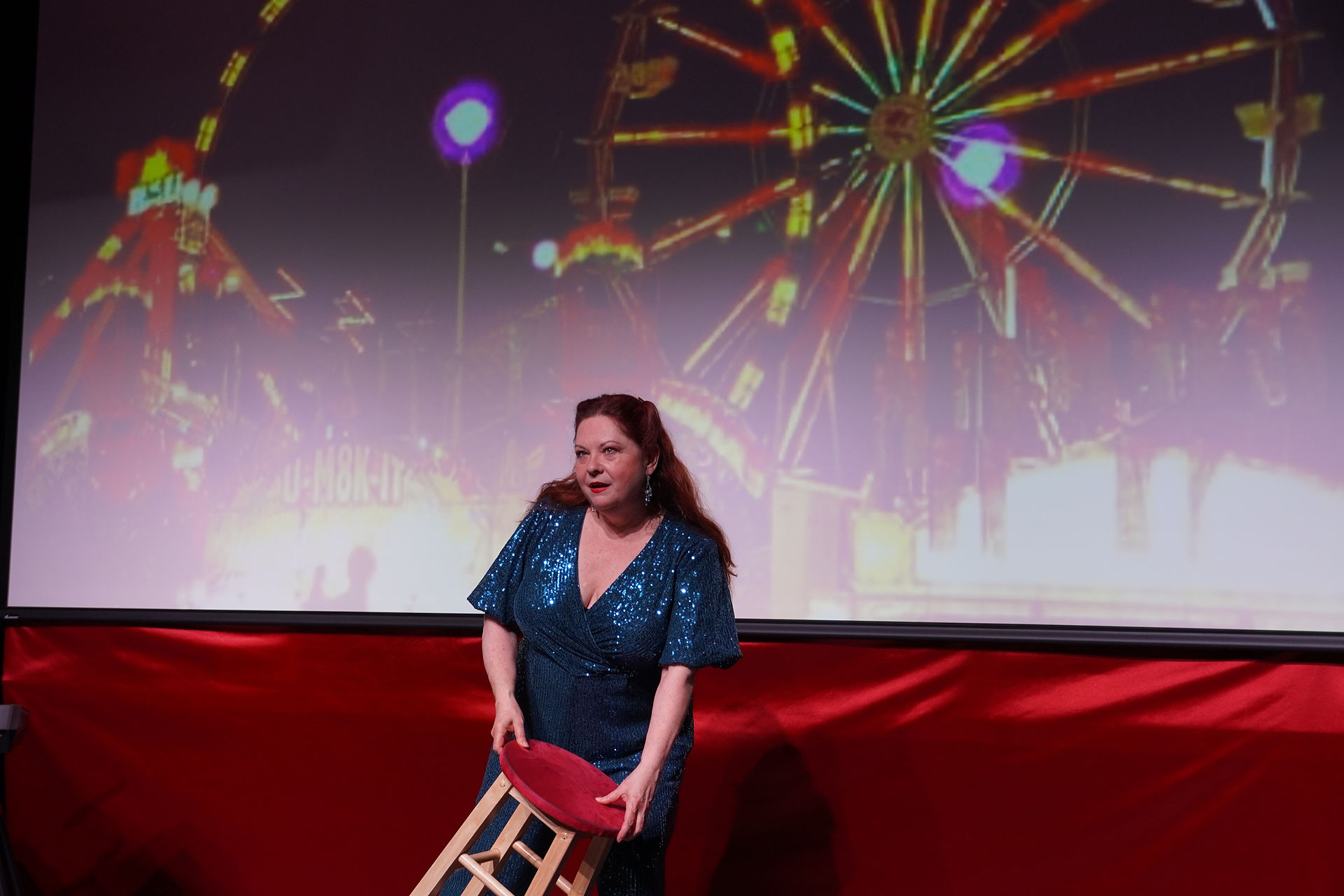 Kelli Maguire in Invisible Fish at AMT Theater 2025