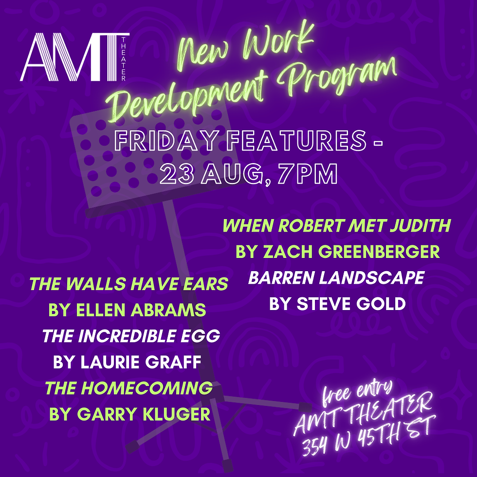 AMT ONE ACTS & SHORTS READING FESTIVAL AUGUST 2024