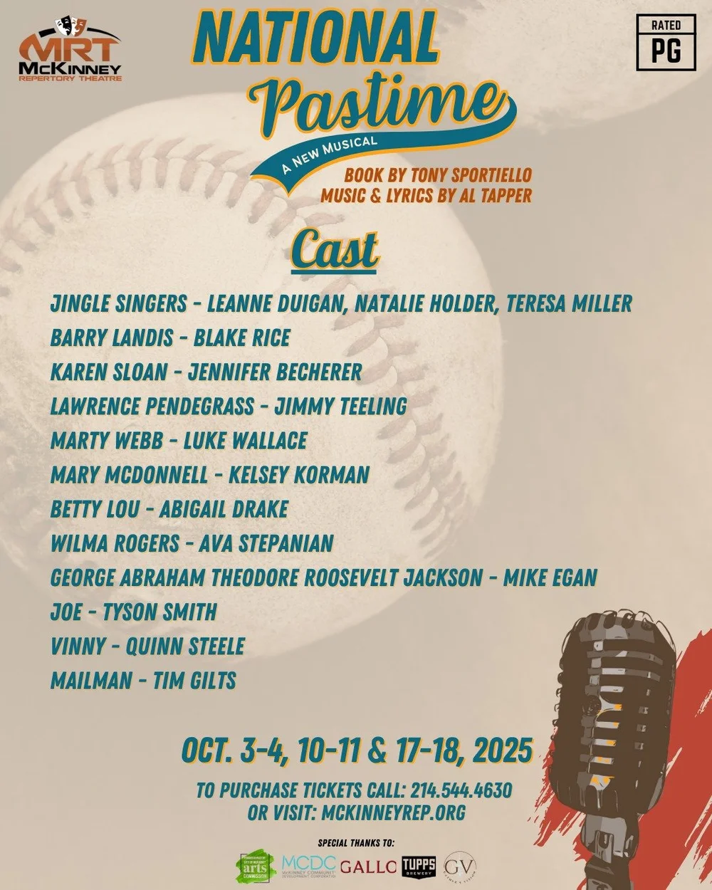 National Pastime Photos courtesy of McKinney Repertory Theatre