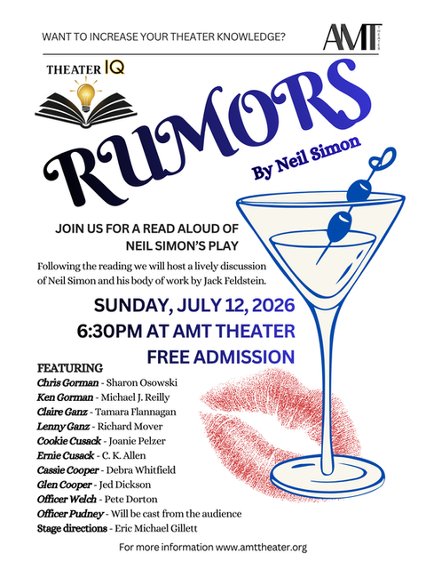 Theater IQ - Rumors by Neil Simon, 12 July 2026