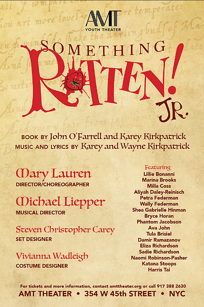 Something Rotten! Jr at AMT Theater January 2025