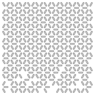 Pannelli acustici in PET riciclato a parete echofield ornaments
