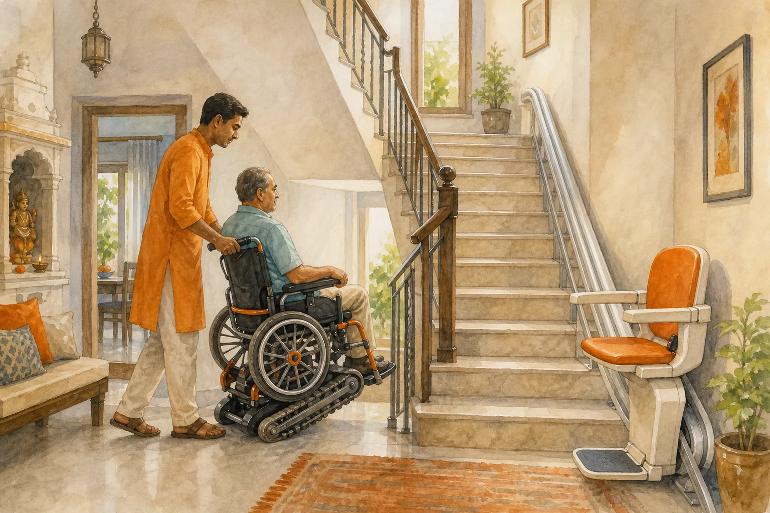 Stair-Climbing Wheelchair Hire for Multi-Floor Homes