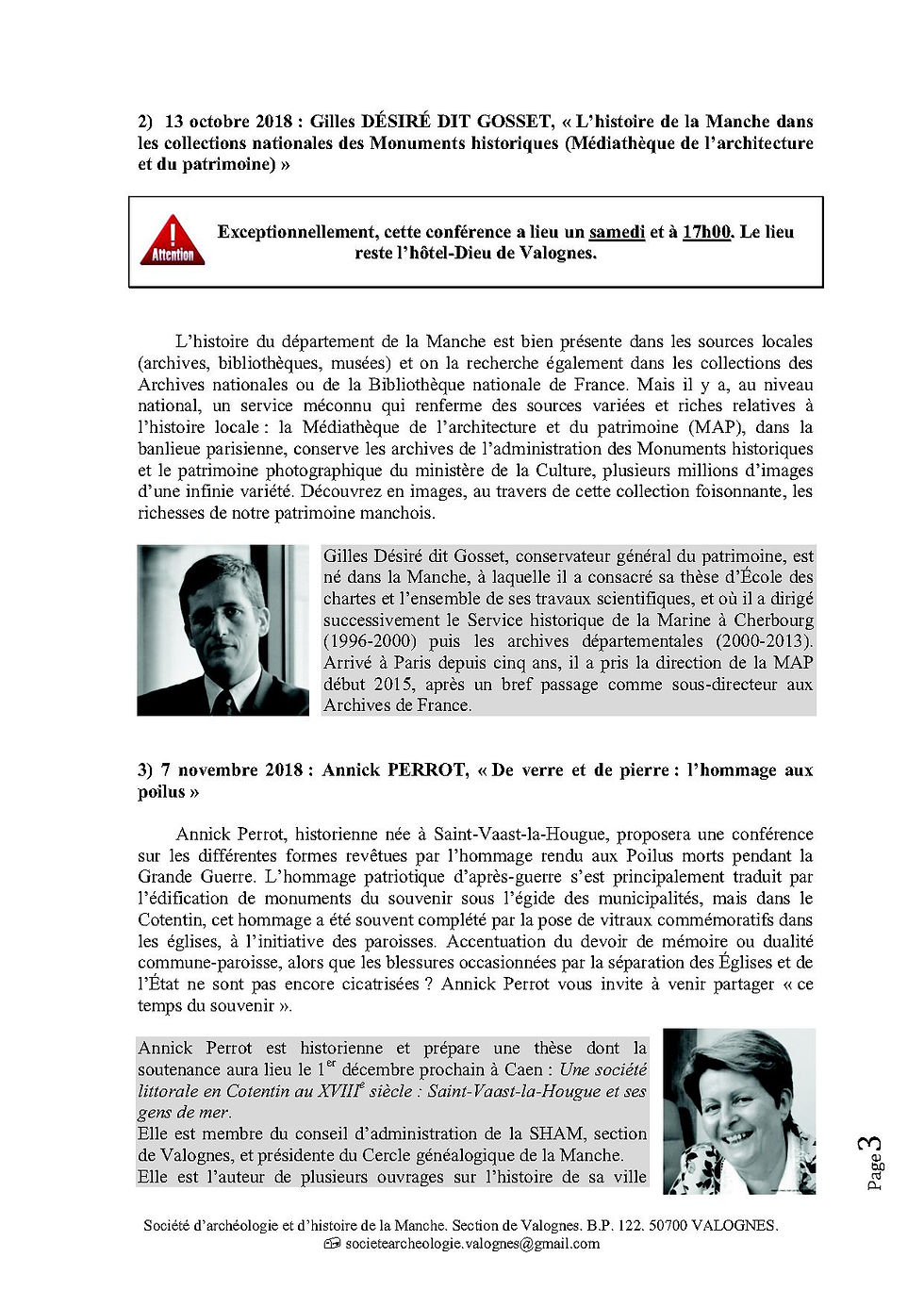 Bulletin d'infos septembre 2018 page 3