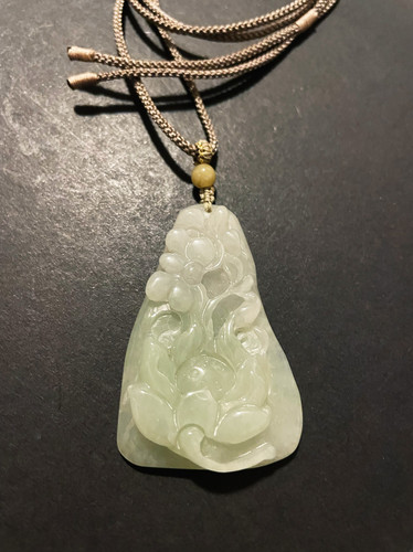 和和美美花開富貴翡翠掛墜| 玉婆羅珠寶Yu Poluo Jade