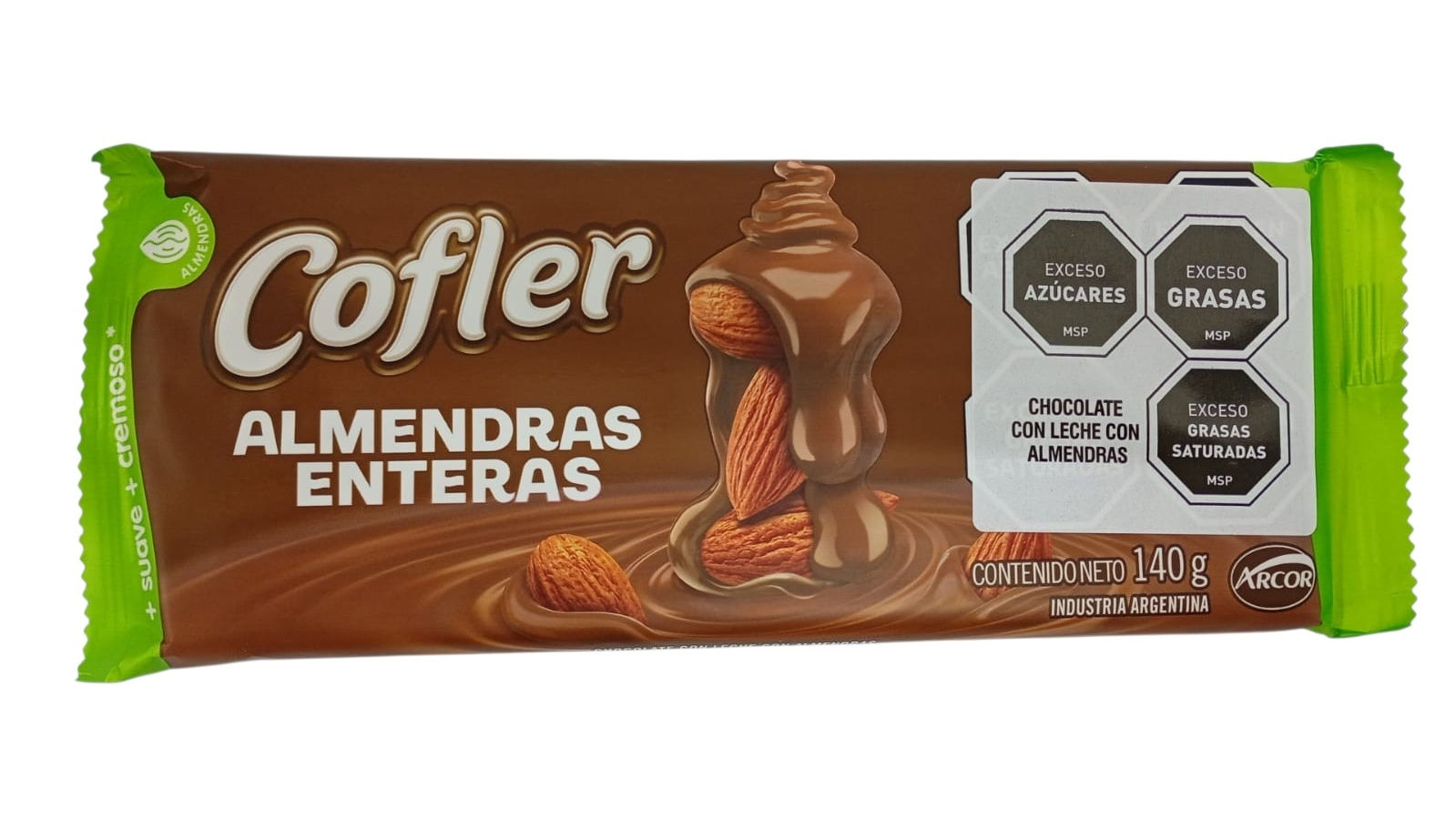 TABLETA DE CHOCOLATE COFLER C/ALMENDRAS 140GR