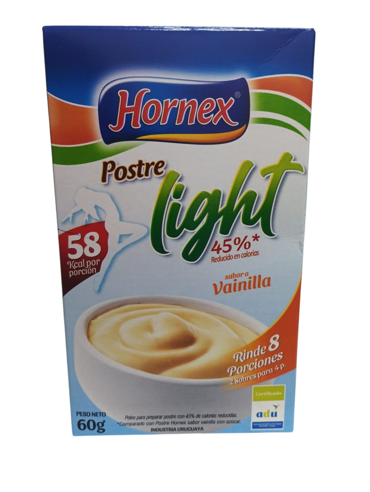 POSTRE LIGHT HORNEX VAINILLA 8P