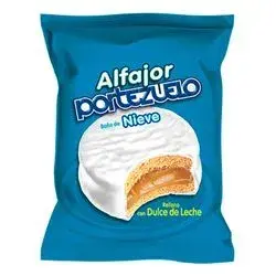ALFAJOR PORTEZUELO SIMPLE NIEVE - DISPLAY  x18 UNID.
