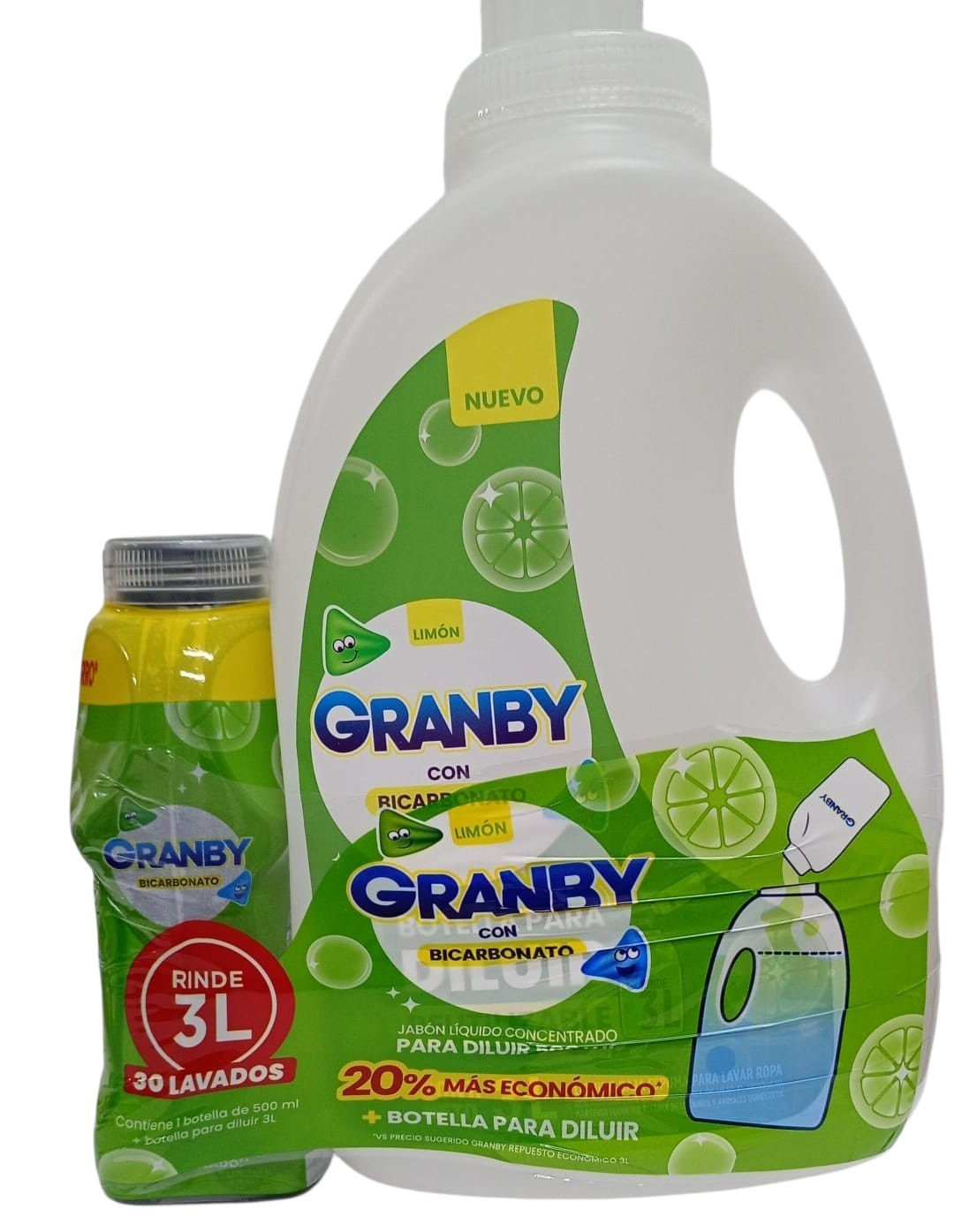 JABON GRANBY P/DILUIR CON BOTELLON 3LT.