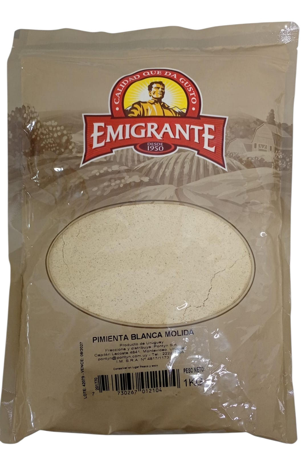 PIMIENTA BLANCA MOLIDA EMIGRANTE 1 Kg.