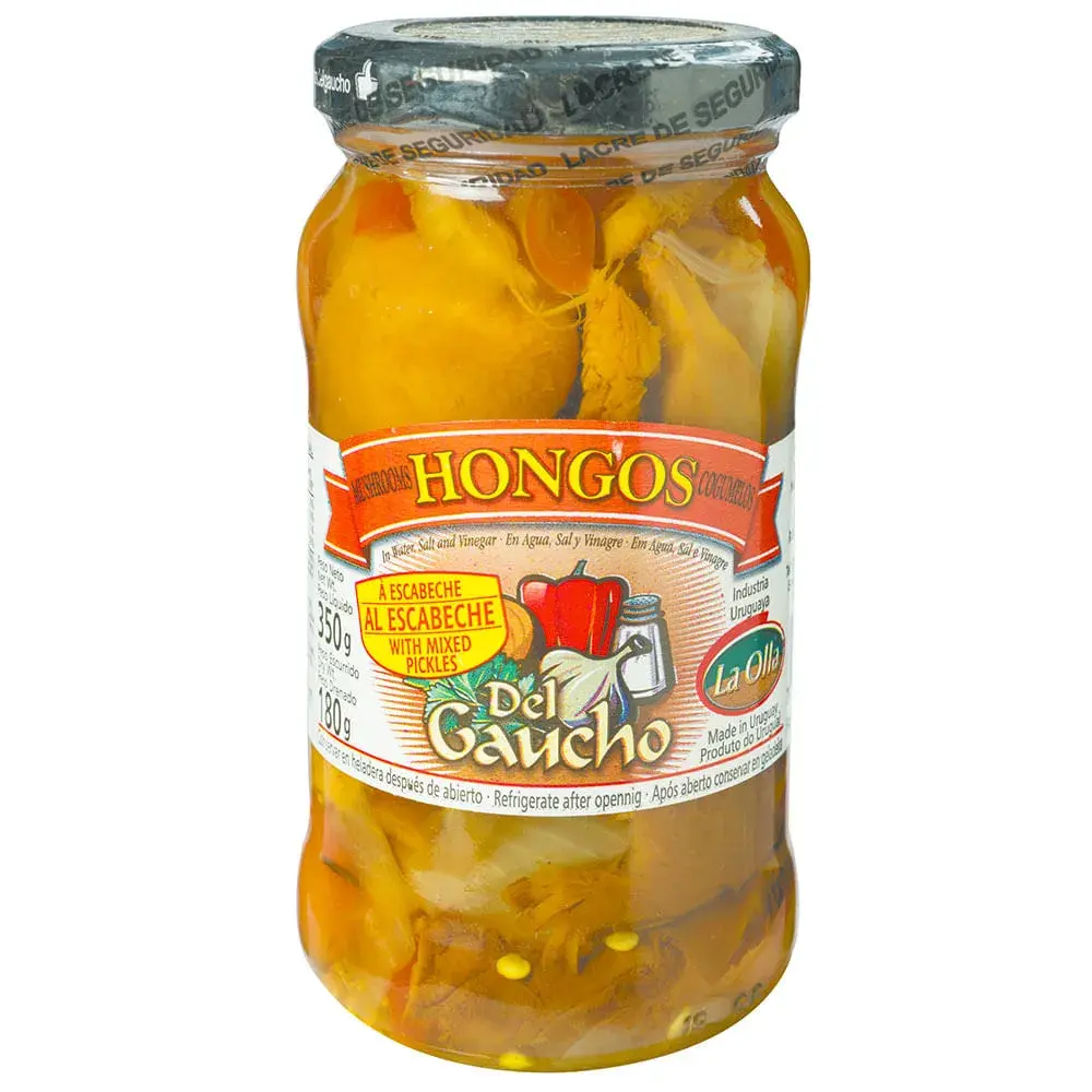 HONGOS AL ESCABECHE  DEL GAUCHO 350 gr.