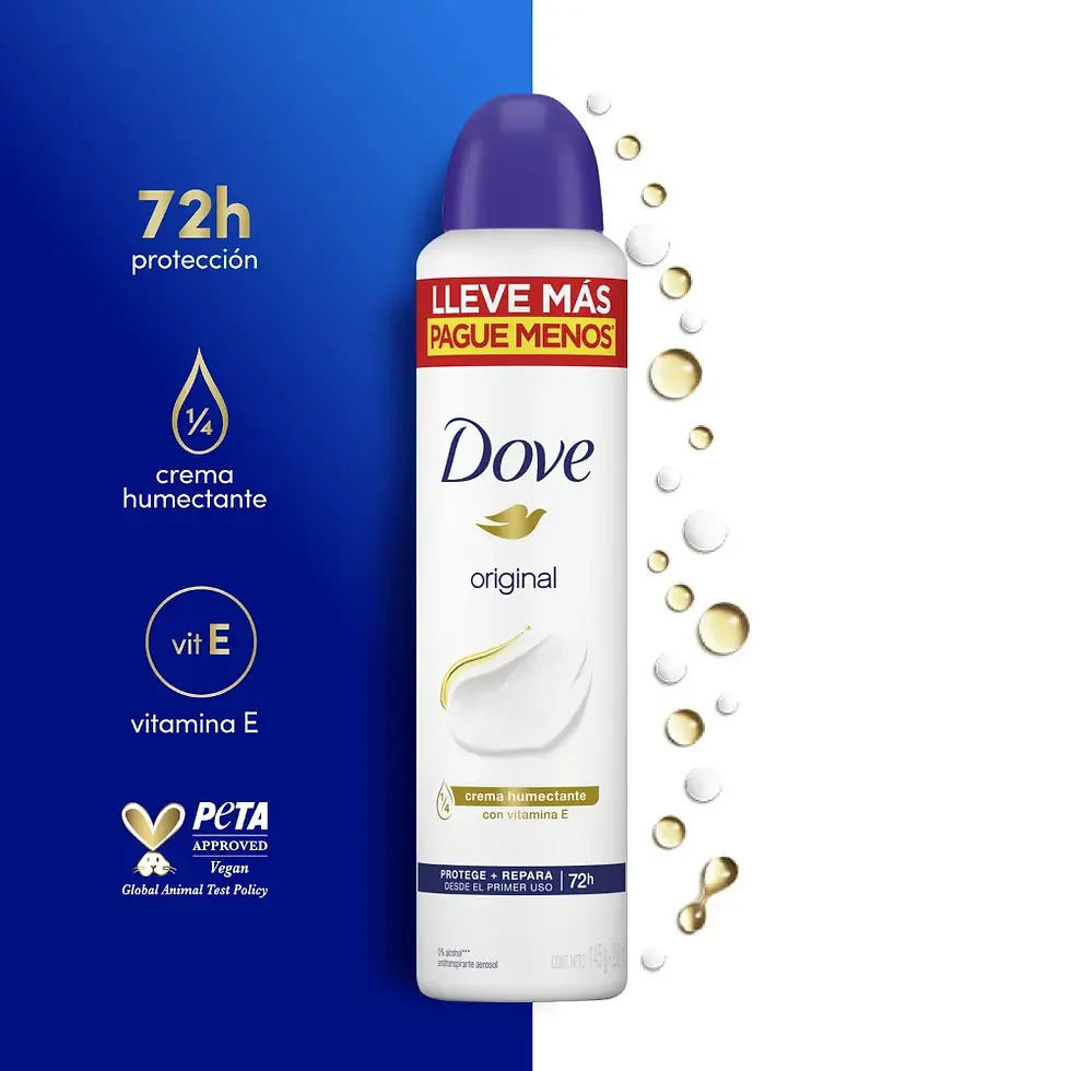 DESODORANTE DOVE ORIGINAL 250 ml.