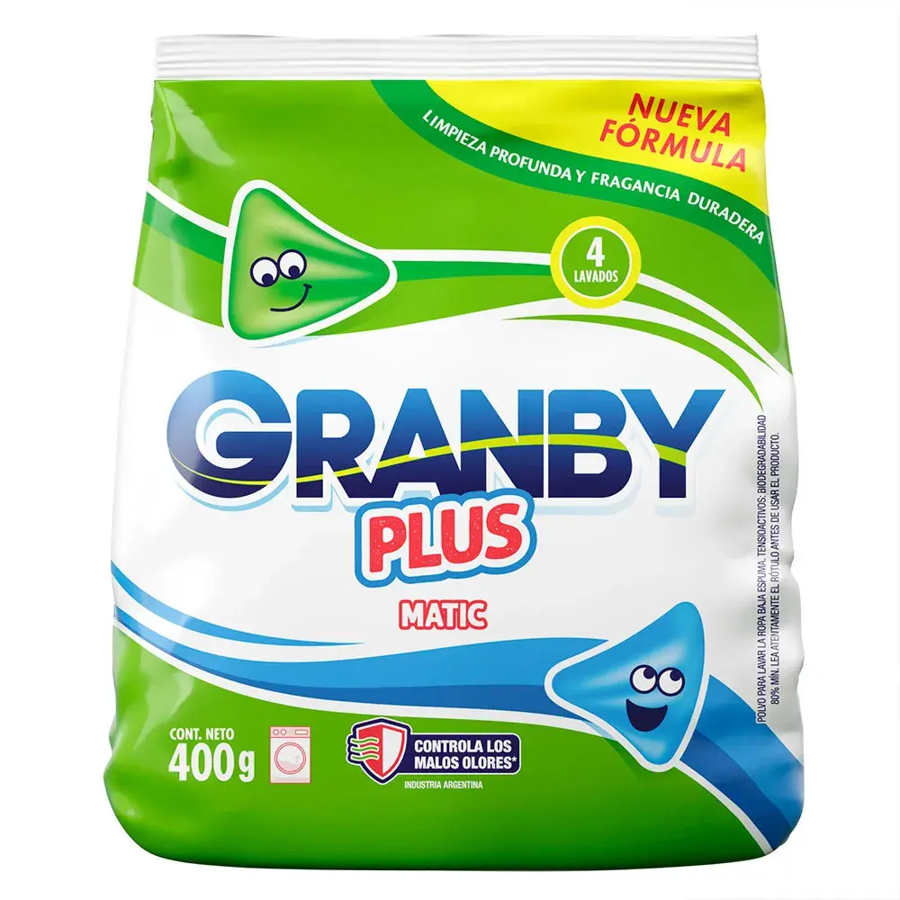JABÓN EN POLVO GRANBY 400 gr.