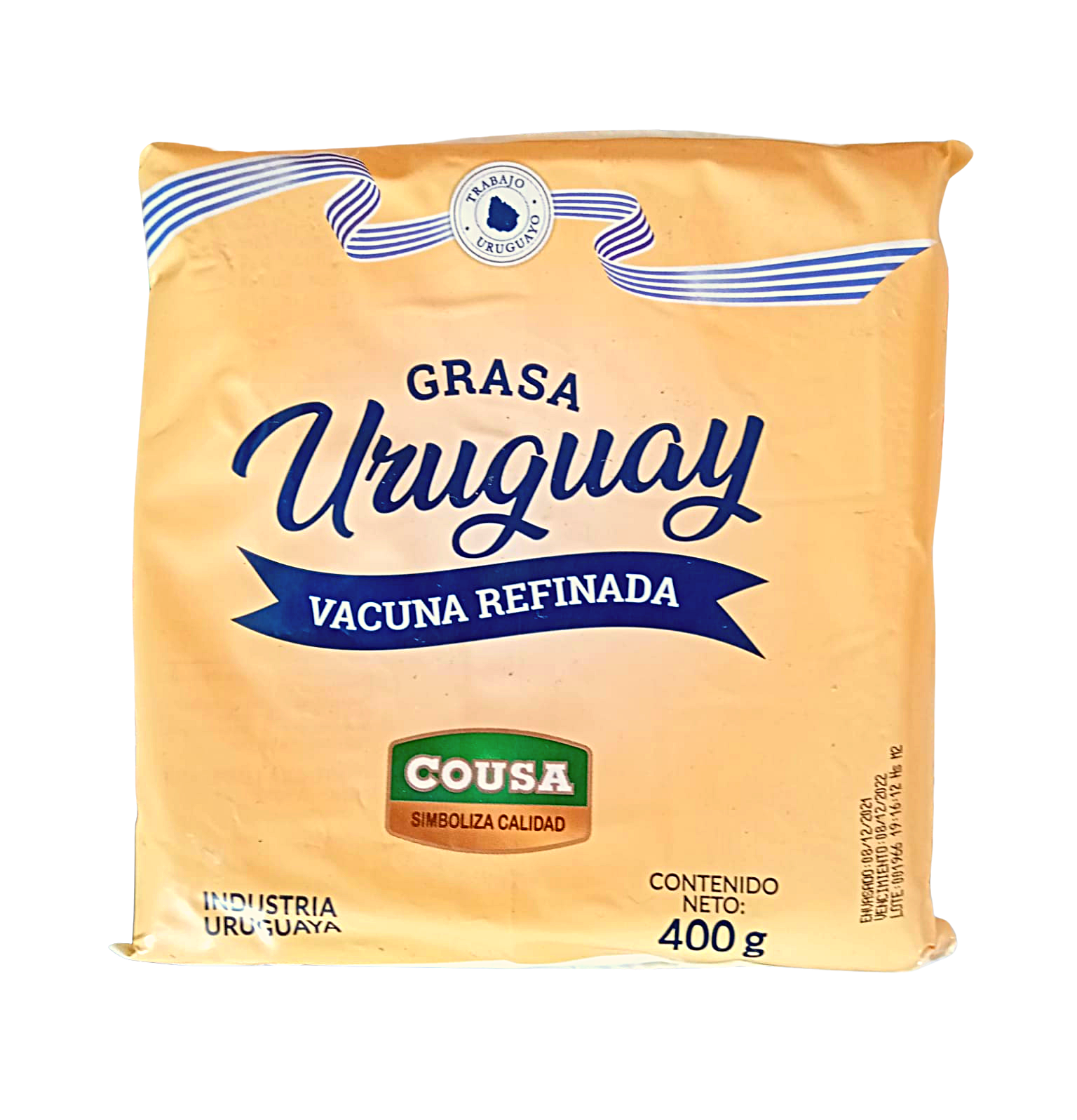 GRASA VACUNA URUGUAY 400 gr. x2Ca$29.99 x3Ca$29.50 x4Ca$28.90 x5C$28.5