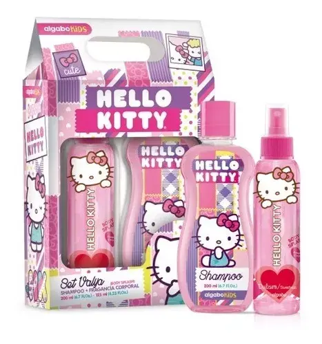 ESTUCHE SHAMPOO HELLO KITTY 200 ml. + BODY SPLASH 125 ml.  x6U$225 x12U$219