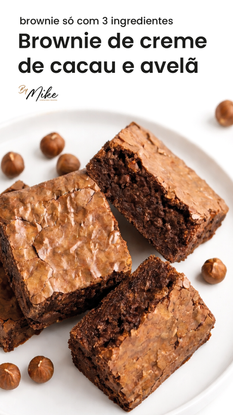 Brownie de creme de cacau e avelã
