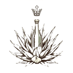 a vintage outline of an agave plant with a crowned bottle in the middle _edited.png