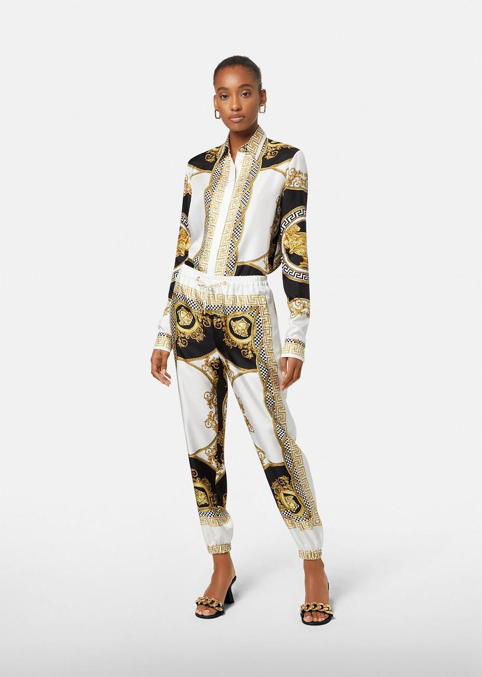 Thumbnail: Versace La Coupe Des Dieux Silk Pants