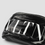 Thumbnail: VALENTINO Black leather fanny pack with white VLTN logo