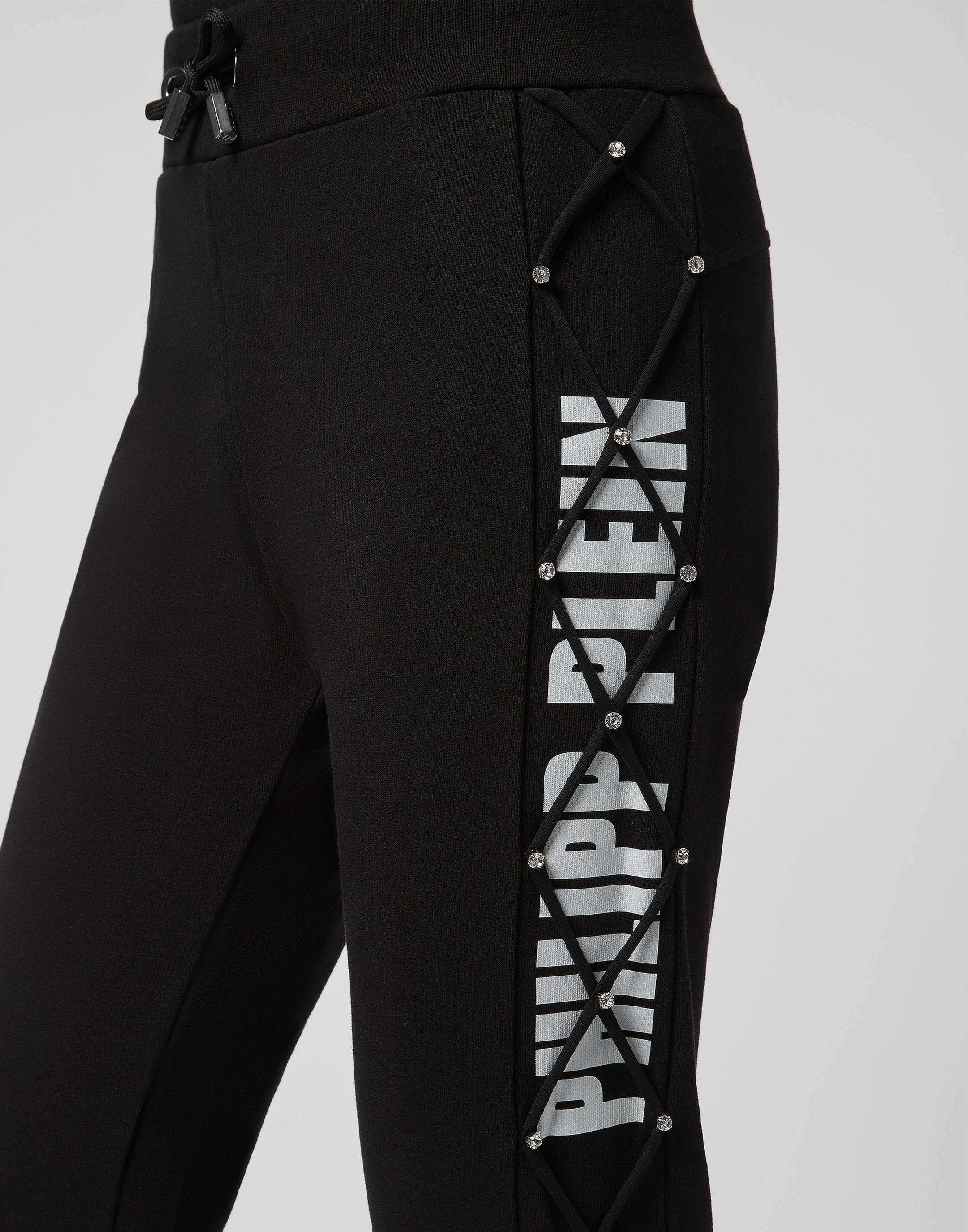 JOGGING TROUSERS NET CRYSTAL TOUCH FRINGE