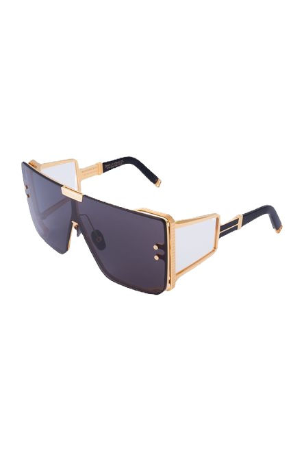 Thumbnail: Gold-tone and dark gray metal Wonder Boy sunglasses