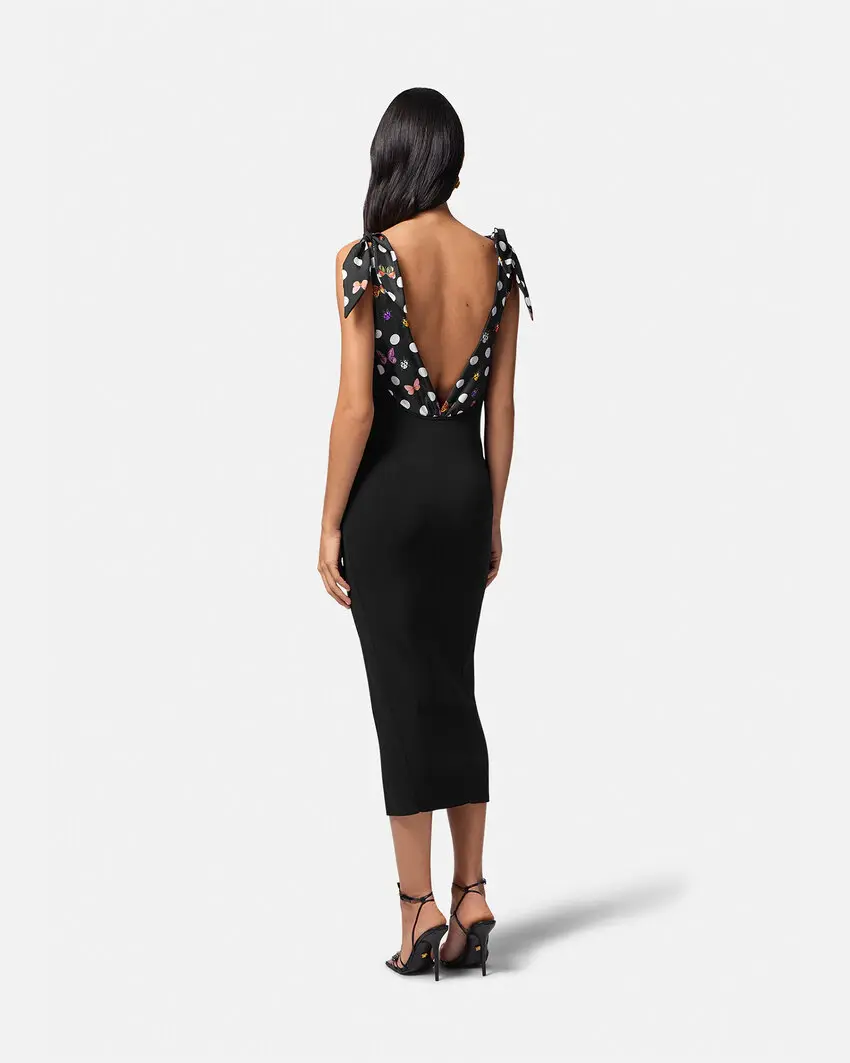 BUTTERFLIES MEDUSA '95 KNIT MIDI DRESS