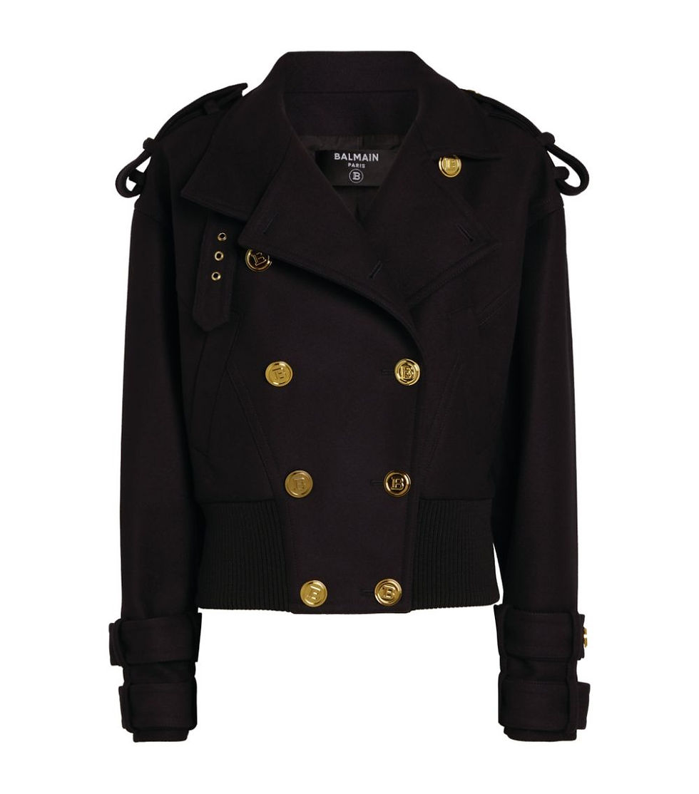 Thumbnail: BALMAIN  Double-Breasted Bomber Jacket