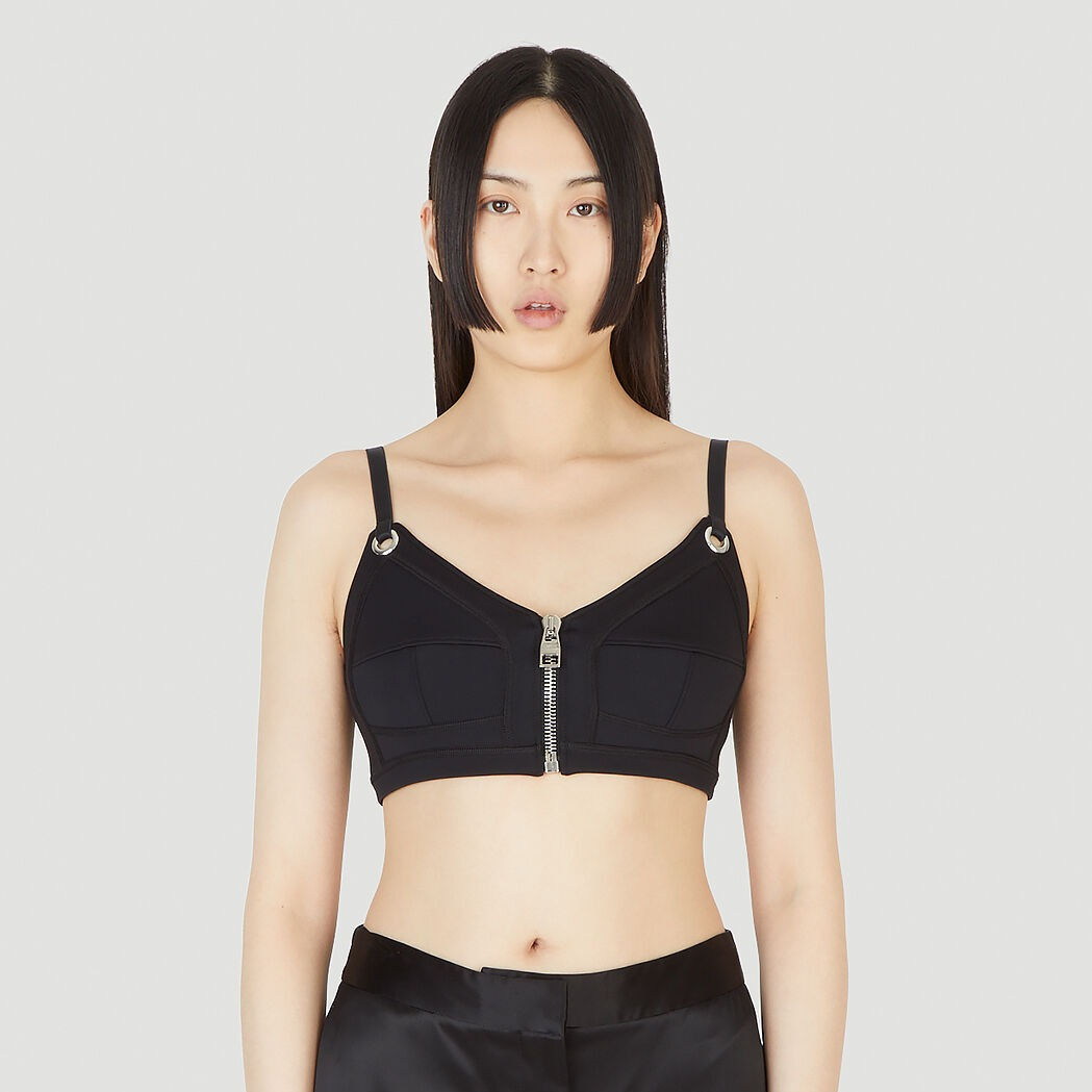 ALEXANDER MCQUEEN Zip Bra Top