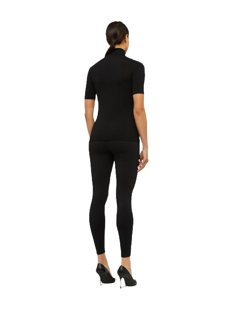 Thumbnail: WOLFORD AURORA TOP SHORT SLEEVES BLACK
