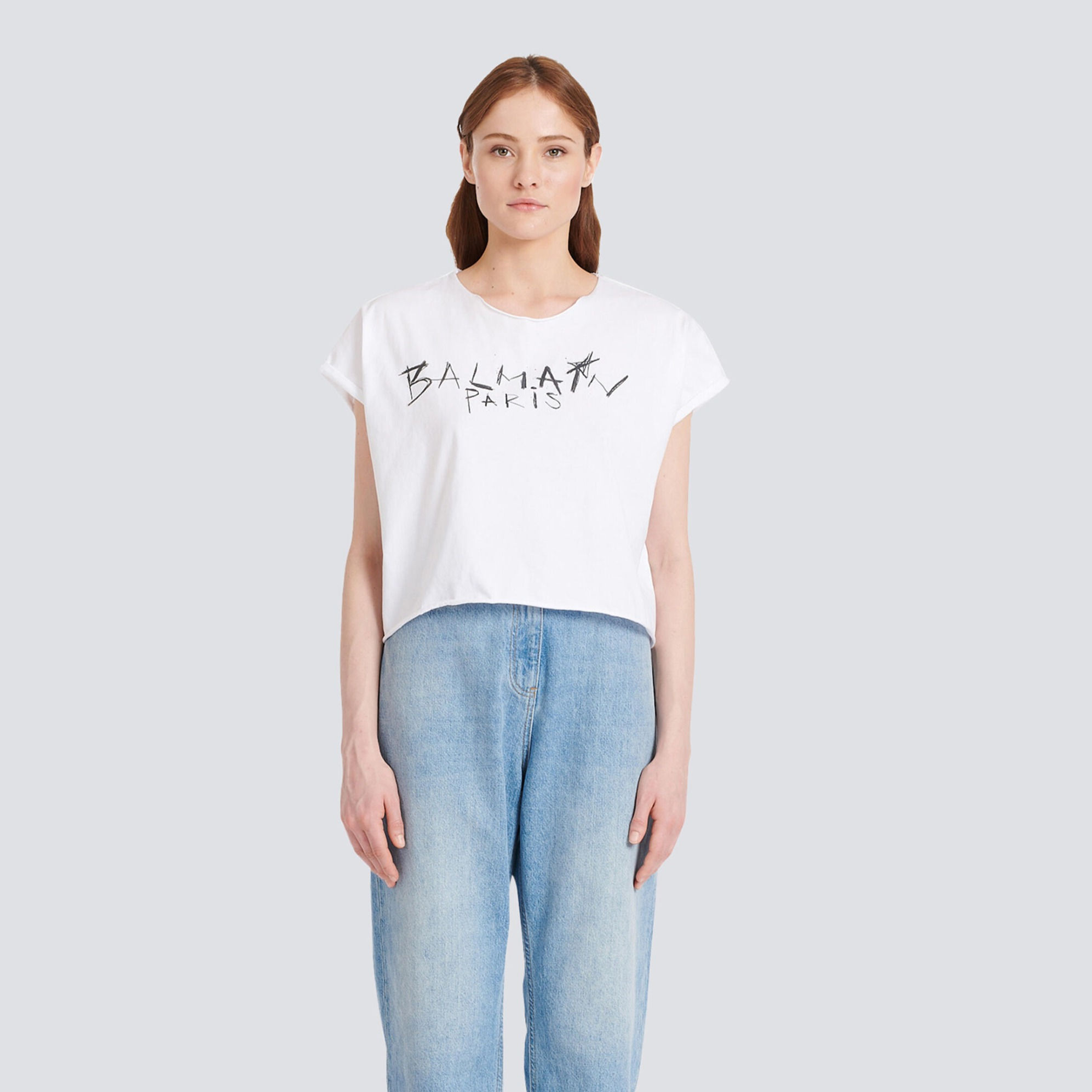 BALMAIN T SHIRT YF1EE008GB79