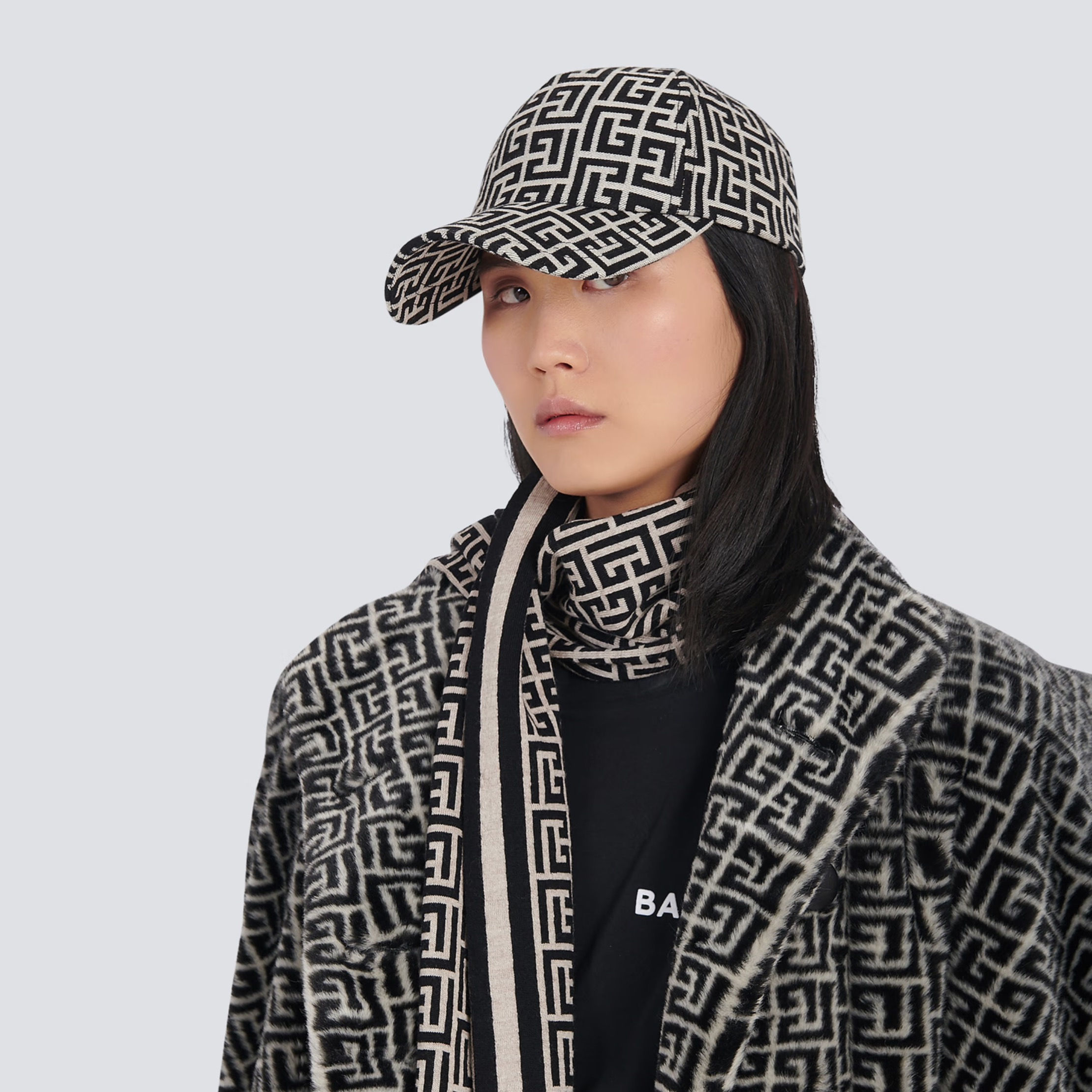 BALMAIN Cotton cap with Balmain monogram