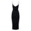 Thumbnail: DSQUARED2 Black Midi Dress With Hollow Back S72CV0300