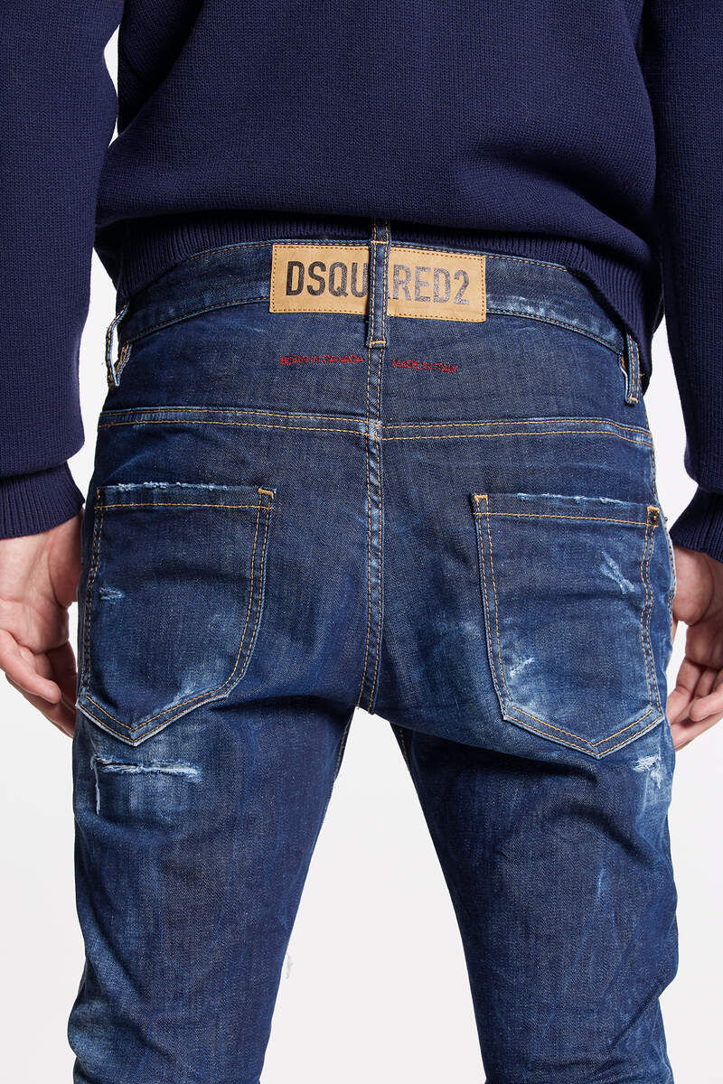 Thumbnail: DSQUARED2 DARK RIPPED WASH SUPER TWINKY JEANS S71LB1258