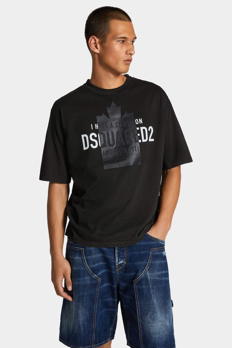 DSQUARED2 Spray Dyed Loose Fit Crush T-Shirt