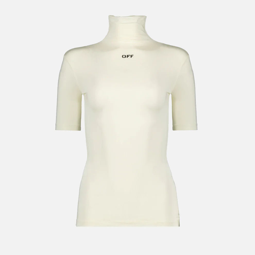 OFF WHITE turtle neck short sleeve