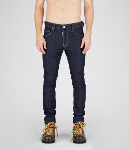 DSQUARED2 DARK RINCE WASH SKATER JEANS S74LB1198