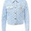 Thumbnail: VERSACE DENIM JACKET LETTER PRINT