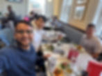 Post Ph.D. defense lunch with Emon and Yan-Bo.