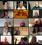 Naturally Supernatural course attendees on zoom screens