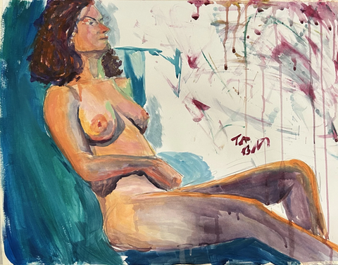 Nude female figure painting, TB 87