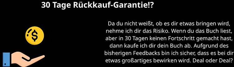 Go for your dreams Buch Geld zurück Garantie