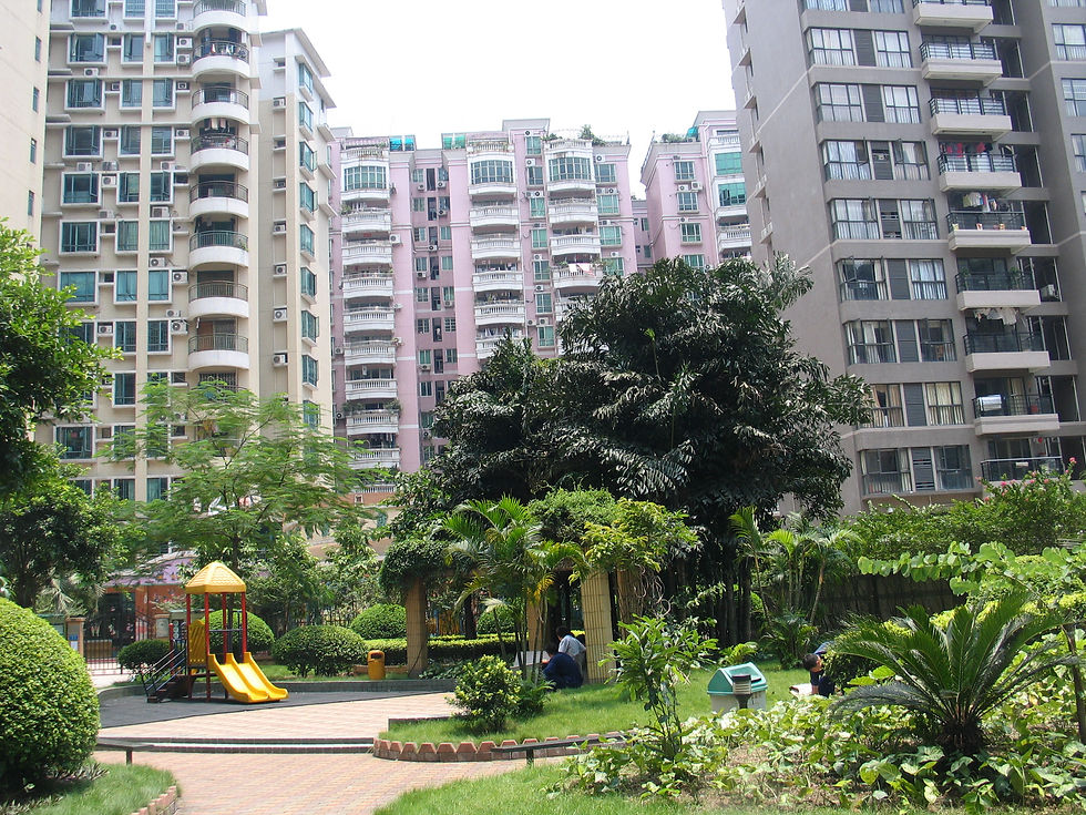 Inside a gated community