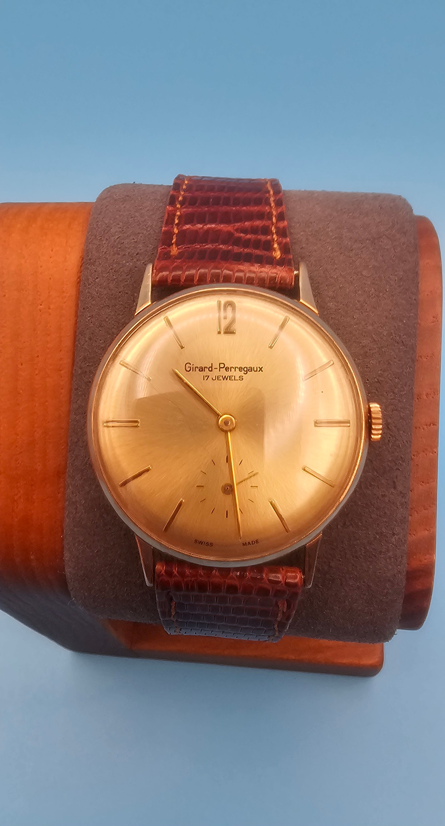 1950's Vintage Girard-Perregaux Small-Seconds, Cal. AS1130, Rose GF, 34m