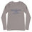 Thumbnail: Touro University Unisex Long Sleeve Tee