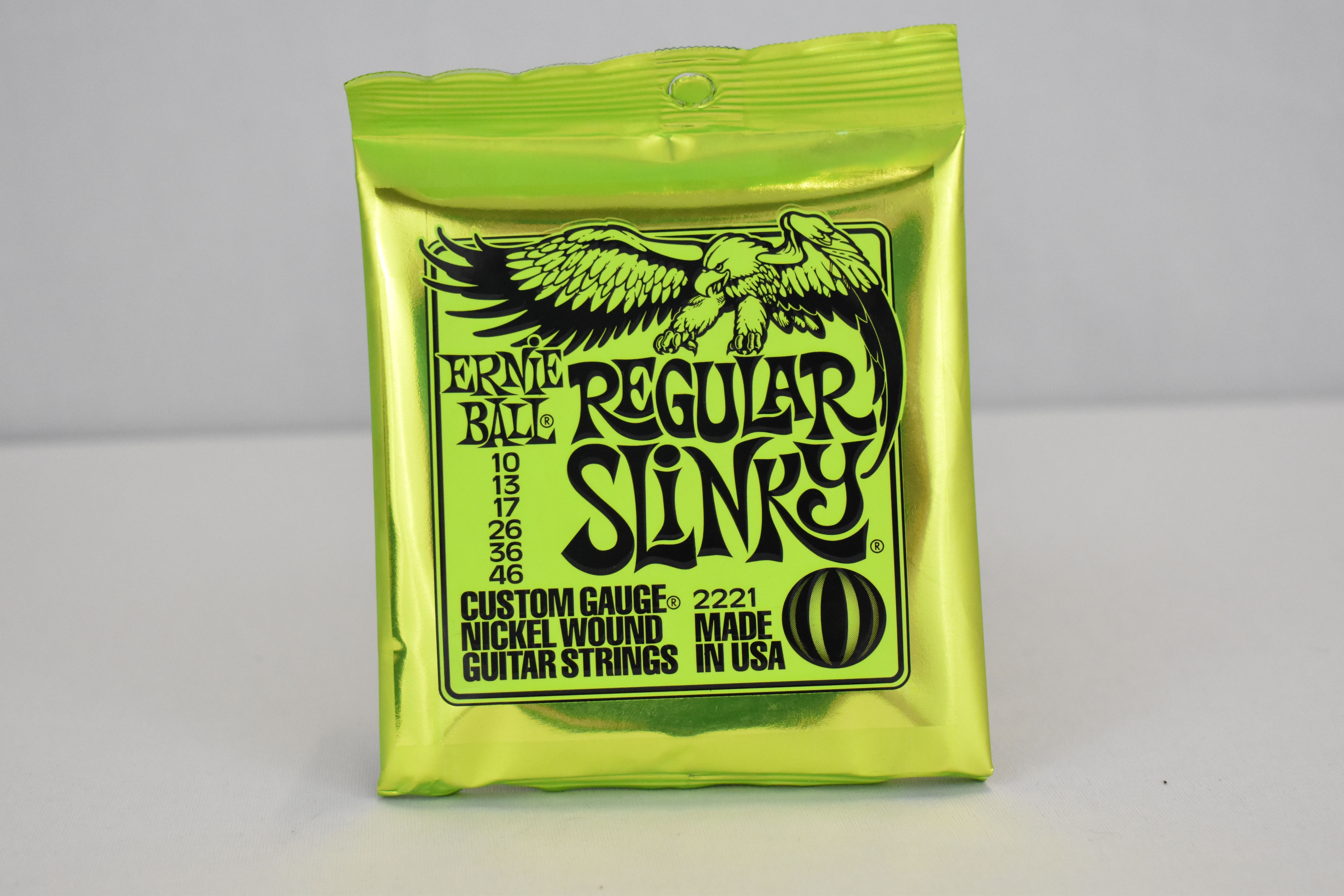 Juego De Cuerdas Ernie Ball Regular Slinky Verdes