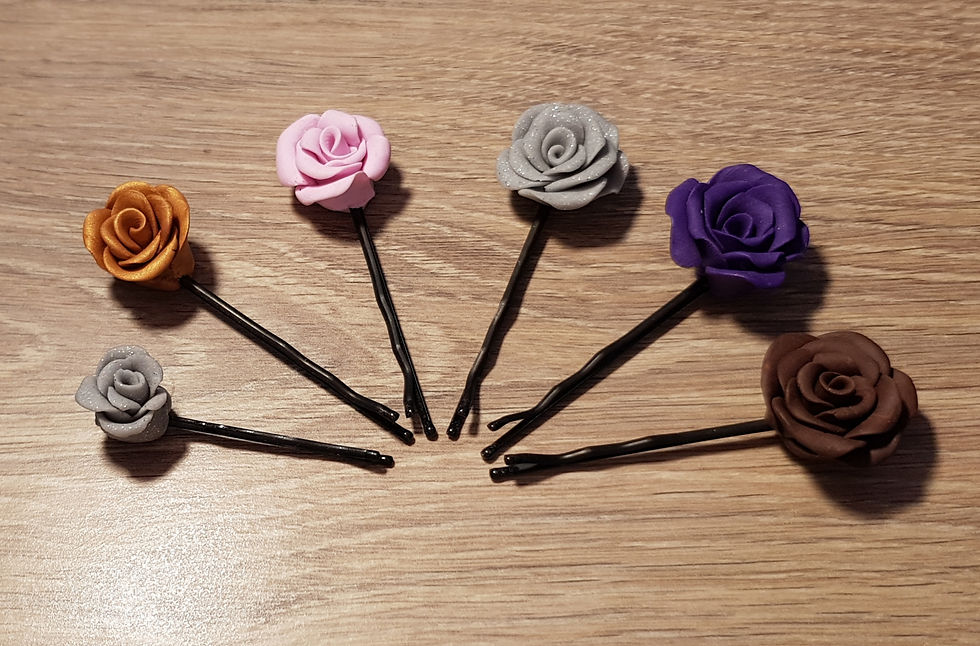 Barrettes fleuries