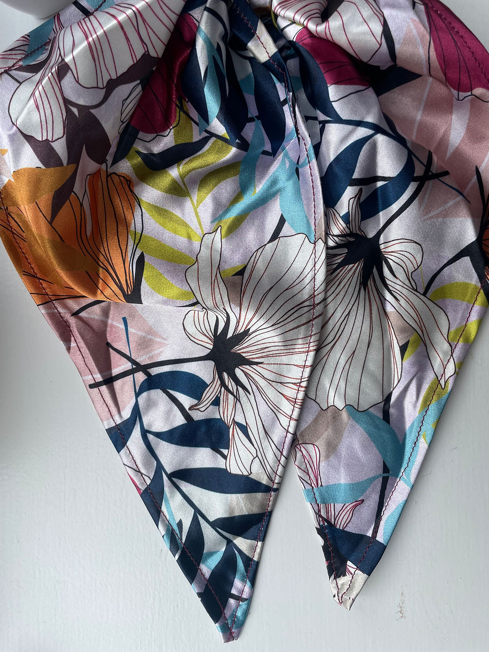 Thumbnail: Sweet Satin Scarf Hair Scrunchies - Standard